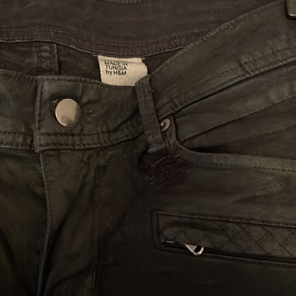 H&M Black Wax Denim - Picture 3 of 4
